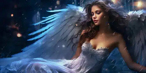 Angel Number 1881 - Angel with long dark hair.